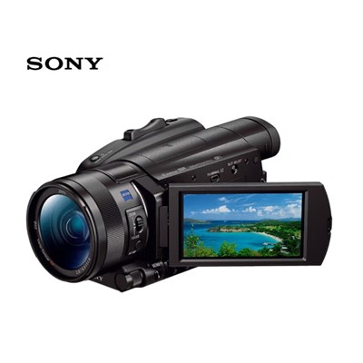 索尼(SONY) FDR-AX700 通用攝像機 4K高清家用/直播攝像機(含128G存儲庫 攝像機包)